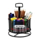 thumbnail image 1 of Organizador de escritorio Marbrasse, giratorio 360°, 4 compartimentos, negro, 1 of 6