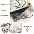 thumbnail image 6 of Round Rugs 4Ft, Yellow Grey Botanical Round Area Rug Washable Indoor Throw Carpet, Spring Floral Birds Vintage Soft Non Slip Circle Rug for Kitchen Nursery Room Home Decor Aesthetic, 6 of 8