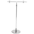 thumbnail image 1 of Poster Display Stand Stainless Steel T Shape Stand Adjustable Poster Stand Advertisement Displaying Stand, 1 of 2