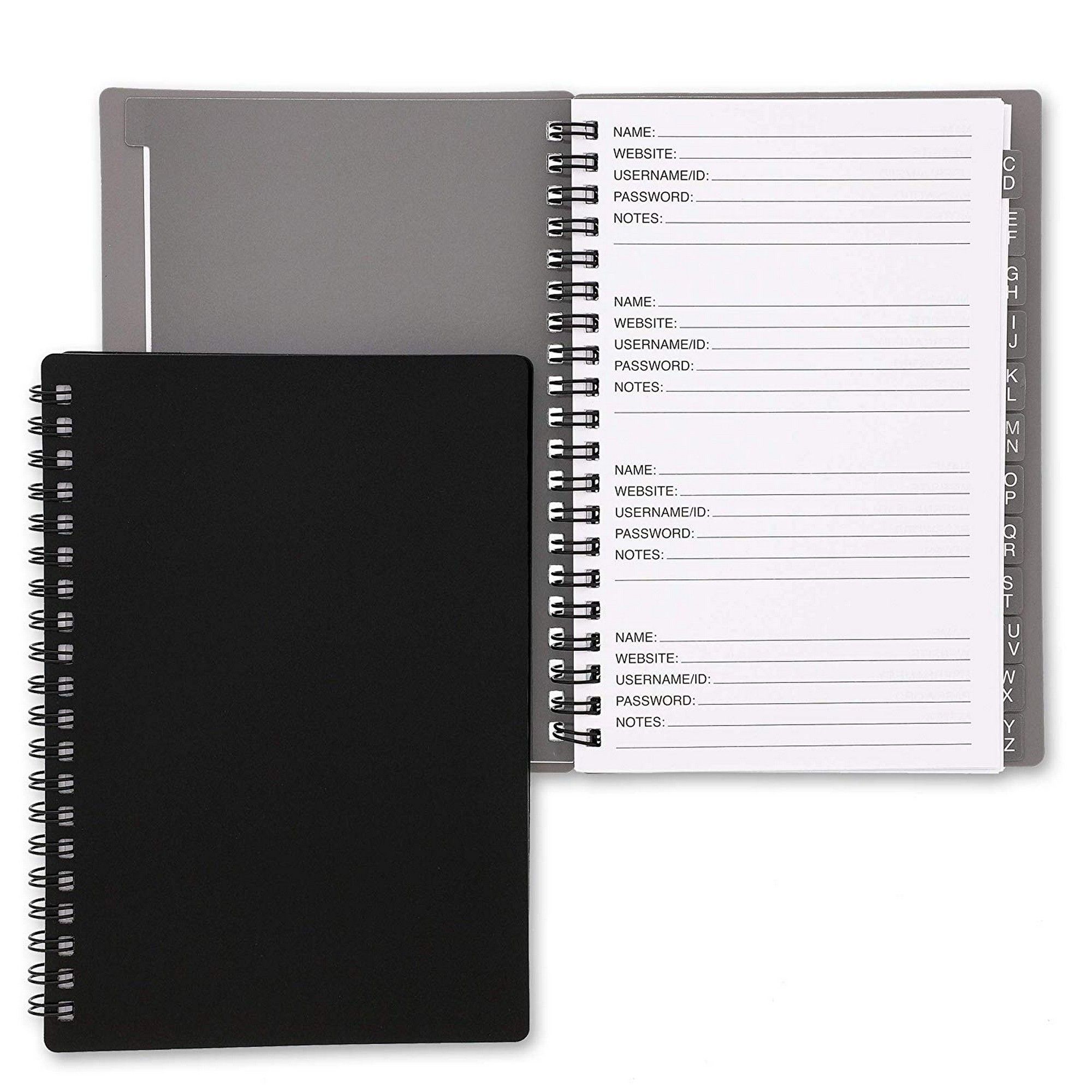 2Pack Address and Password Keeper Book with Alphabetical Tabs