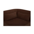 thumbnail image 6 of Moe's Home Collection Amelia Corner Chair Chestnut Fabric Corner Chairs, 6 of 6