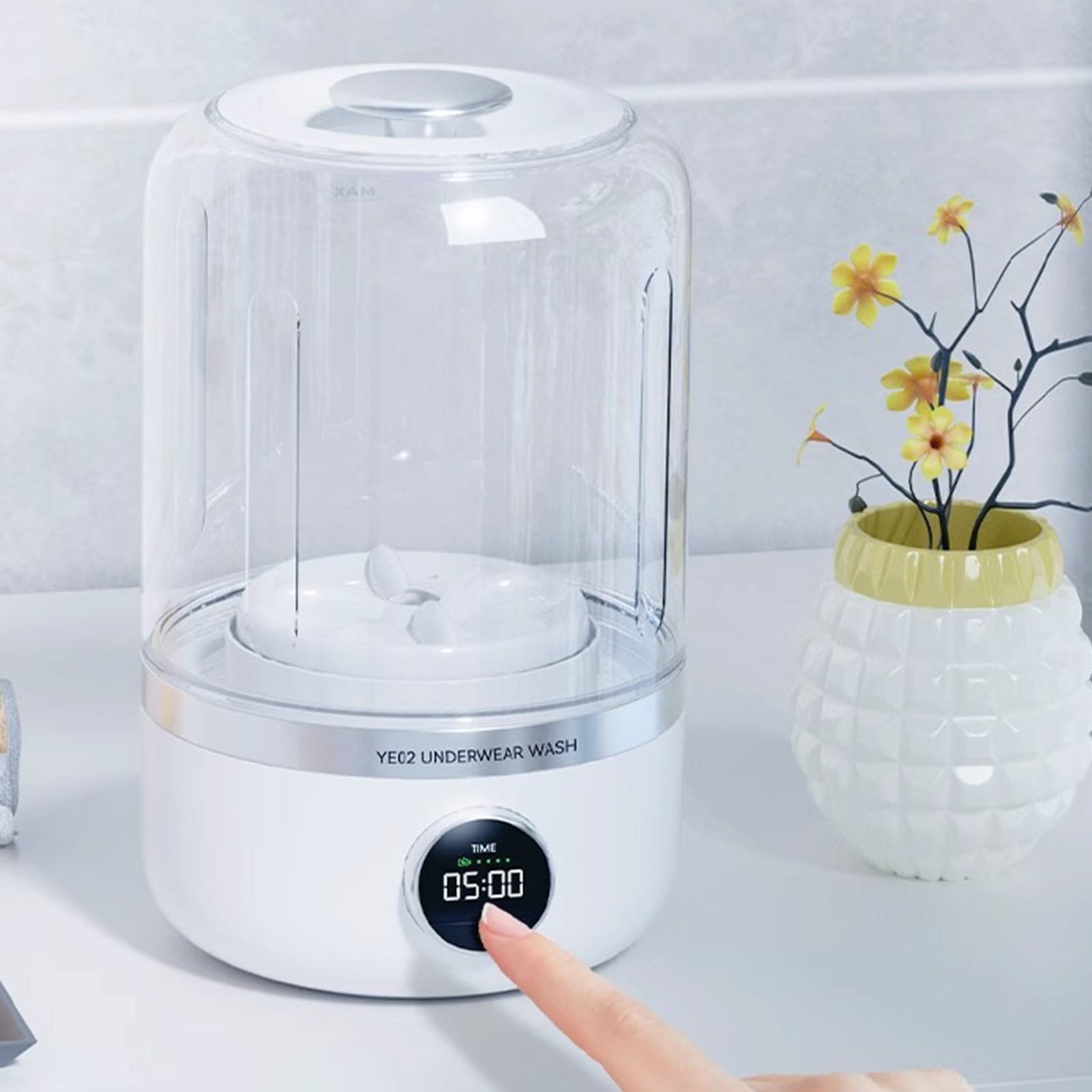 Portable Small Washing Machine Quiet Small Washer Underwear Washers Efficient Machines Suitable for Washings