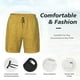 thumbnail image 3 of Balery Gold Shiny Bañador para hombre, shorts de playa de secado rápido con entrepierna y forro de compresión-XX-Large, 3 of 6