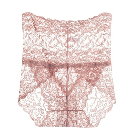 Seamless Low-Rise Lace Thong Panties for Women - Soft  Breathable Transparent Underwear with Body-Hugging Design