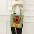 thumbnail image 3 of Cat Pet Canvas Shoulder Carrying Bag Portable Cats Small Pet Canvas Tote Chest Bag Large Capacity Canvas Tote Bag Pet Outdoor Travel Handbag for Small Animals Dogs Cats, 3 of 9