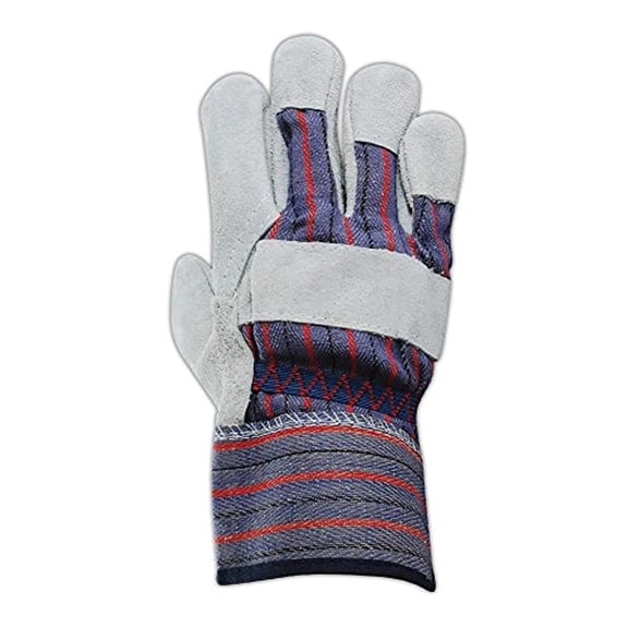 MAGID DuraMaster TG725E Leather Glove, Gauntlet Cuff, Large (12 Pair) Gray