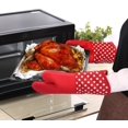 thumbnail image 3 of Guante Resistente al Calor - Guante de Cocina de Silicona, Antideslizante. Guante Ideal para Horno, Barbacoa, Juego de 2 Piezas (Rojo) kaili Sencillez, 3 of 5