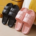 thumbnail image 2 of 2024 Inicio Zapatos Zapatillas de plataforma Chanclas de playa de verano para mujer Zapatos planos de suela blanda de EVA Sandalias antideslizantes silenciosas, 2 of 5