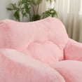 thumbnail image 6 of Giant Bean Bag Chair, Oversized Bean Bag Couch for Adults and Kids, Faux Fur Large Chair with Filler, Stuffed Big Accent Sofa Lounge Floor Sofa for Gaming, Reading, Pink, 6 of 11
