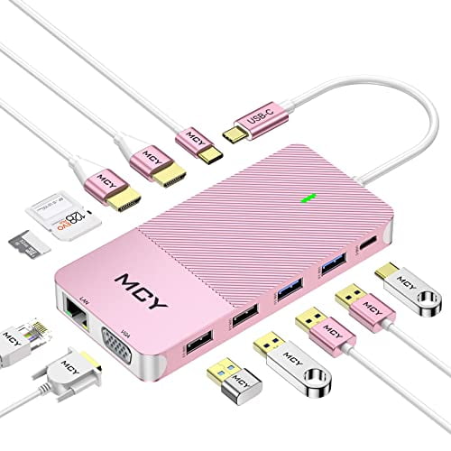 Open Box MCY Docking Station MCY 12in1 Triple Display Laptop USB C Docking Station