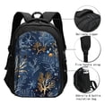 thumbnail image 3 of Pofeuu Mystical Underwater Coral Scene Print Storage Laptop Backpack with USB Charging Port[Water Resistant] College Computer Bookbag Fits, 3 of 7