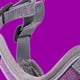thumbnail image 5 of Arnés para mascotas con tira reflectante transpirable y correa de 1,5 m para perros pequeños y medianos, color morado S, 5 of 5