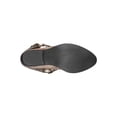 thumbnail image 4 of G.C. SHOES Womens Taupe Gray Cushioned Buckle Accent Elisa Almond Toe Block Heel Slip On Booties 8.5, 4 of 4