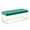 Green, variant on Porthos Home Wenn Tufted Velvet Bench with Gold Chrome Legs