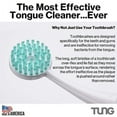 thumbnail image 6 of Tung Plastic Tongue Scraper, Tongue Brush, Tongue Cleaner for Adults, Scrubber, Plastic, Fight Bad Breath and Halitosis - Mouth Odor Eliminator, Tongue Scraper Cleaner, Made in America, 4-Pack, 6 of 8