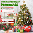 thumbnail image 3 of 10 Piezas De Adornos Navideños Arboles De Bayas De Pino Belug,  Rojo, 3 of 5
