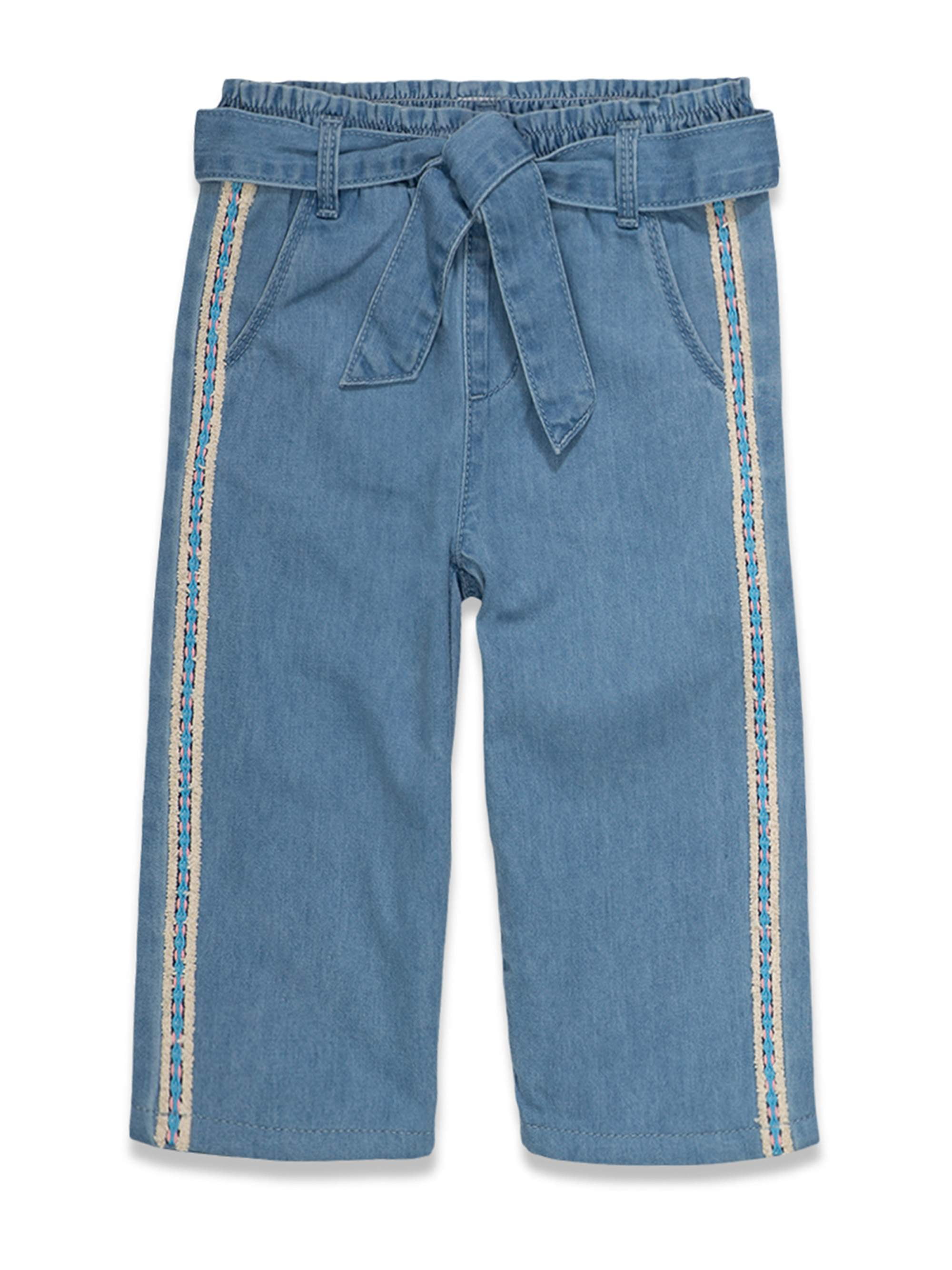 NEW Jessica Simpson blue denim distressed roll cuff shorts girl 3T MSRP $29.50 