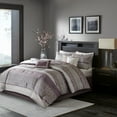 thumbnail image 2 of Gracie Mills Hickman 7-Piece Transitional Striped Jacquard Comforter Set - GRACE-14306, 2 of 5