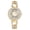 Gold, variant on Luxury Stainless Steel Watches for Women: Sparkly Snowflake Design Chunky Bracelet Imitation Diamond Analog Quartz Round Watch