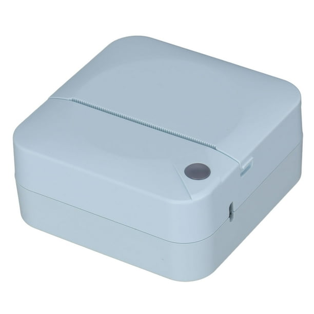 Mini impresora de 200 DPI con papel térmico, diseño ergonómico, batería recargable, segura, estable, portátil, para el hogar y la oficina, color azul