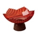 thumbnail image 3 of Frutero con pedestal, bandeja para frutas, práctico, moderno, regalo, decoración, elegante, para servir. Rojo claro, 3 of 9