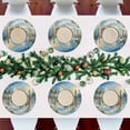 thumbnail image 7 of Ryvnso Highland Cattle Christmas Round Plate Mats Dining Table Placemat Set of 4 for Holiday Decoration, 7 of 7