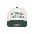 thumbnail image 3 of LITERALLY JUST A GIRL Embroidered Trucker Hat, Adjustable Snapback Cap with Bold Text Design, Fun and Stylish Baseball Hat for Women, Perfect Gift for Casual Outfits and Everyday Fashion, 3 of 5