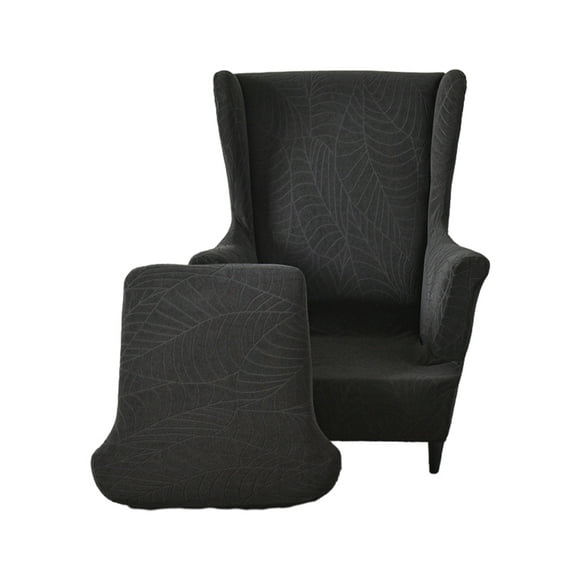 freestylehome Wingback Chair Covers Made With Polyester For Long-Lasting Durability Stretch Wing Chair Cover black