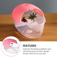 thumbnail image 1 of HOOWIFFY 1Pack Transparent Plastic Terrarium Containers for Reptile Pet Owners, 1 of 6