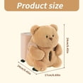thumbnail image 3 of Car Tissue Holder And Trash Bin Cartoon Plush Dolls Auto Armrest Paper Drawer Storage Garbage Box Can 2 in 1, 3 of 9