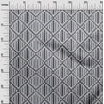 thumbnail image 2 of oneOone Polyester Lycra Fabric Check Kasuri Print Fabric By The Yard 56 Inch Wide, 2 of 4
