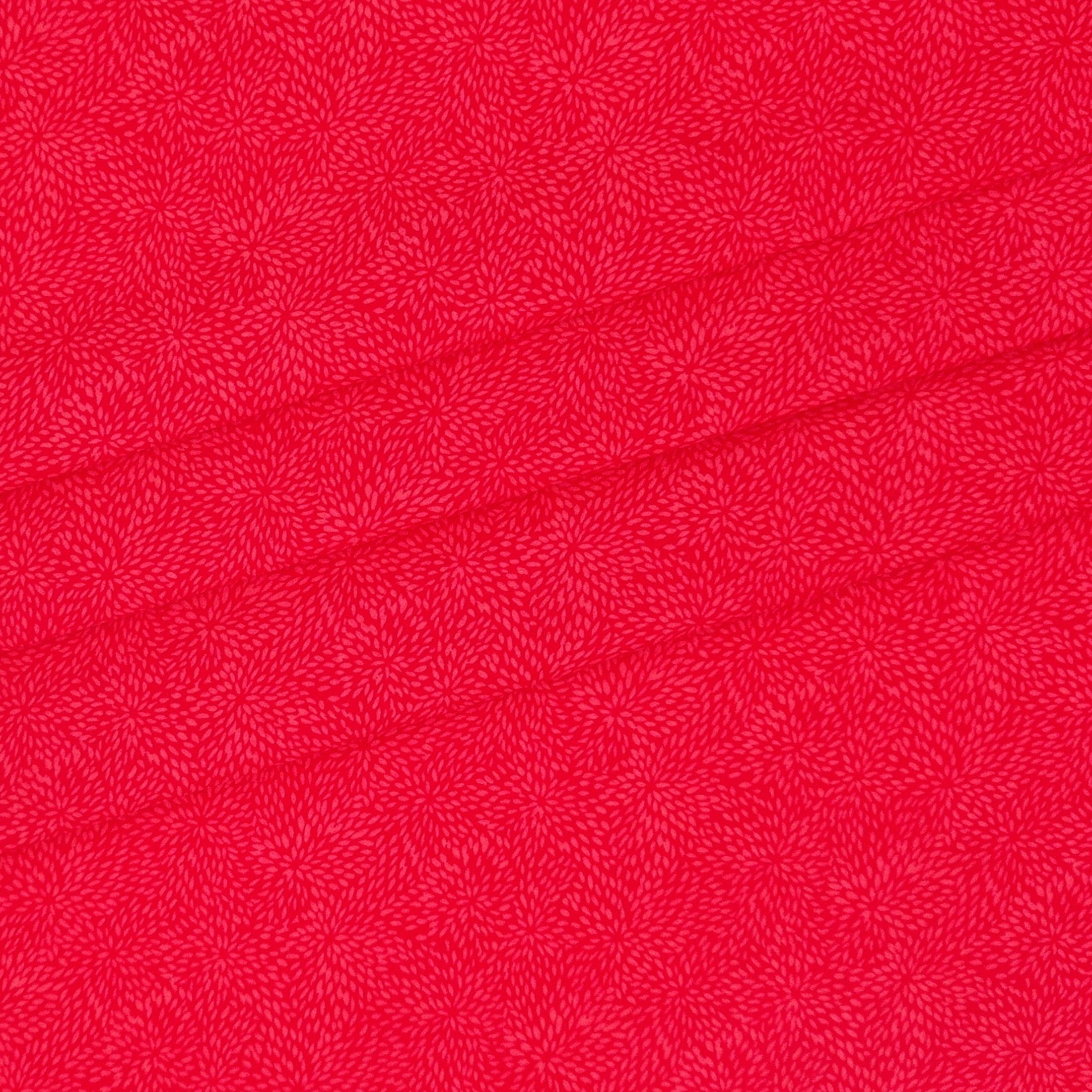 Waverly Inspirations 1 Yard Cut 100% Cotton Burst Red Print Fabric, Poppy Red, 44" Wide for Quilting & Sewing