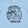 thumbnail image 4 of Inktastic Summer Vacation Mode Carmel Beach California Boys or Girls Baby T-Shirt, 4 of 5