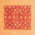 thumbnail image 1 of Ahgly Company Indoor Square Oriental Orange Traditional Area Rugs, 3' Square, 1 of 4