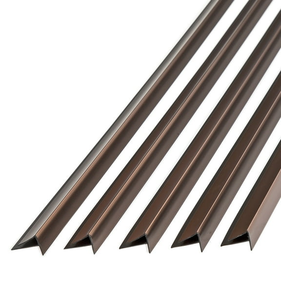 FASÄDE 47 in. Decorative Vinyl Large Profile Outside Corner Trim Oil Rubbed Bronze (5 Pack)