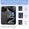 thumbnail image 3 of Repuesto de vidrio trasero ZNZHKR para iPhone 16 Pro Max 6.9" Negro, 3 of 6