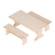 thumbnail image 2 of Mesa de comedor de madera para casa de muñecas, silla, muebles en miniatura, juguete, Burlywood, escala 1:12, 2 of 14