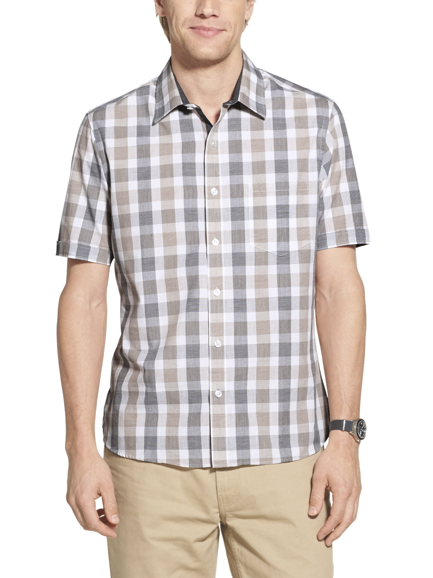 Geoffrey Beene Men's Big and Tall Short Sleeve Shirt - Walmart.com