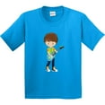 thumbnail image 3 of Inktastic Rock Boy, Brown Hair, Guitar Player, Band, Music Youth T-Shirt, 3 of 5