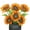 Orange Long Stem, variant on Long Stem Artificial Sunflowers for Tall Vase, Silk Fake Fall Sunflowers for Home Wedding Party Decoration (6 Mixed Colors)