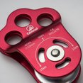 thumbnail image 3 of Equipos de Arbolista de Polea Trepadora Lateral Fija 30KN para Cuerda de 13 Mm Rojo Sunnimix Rodamiento de bolas de polea de escalada, 3 of 8