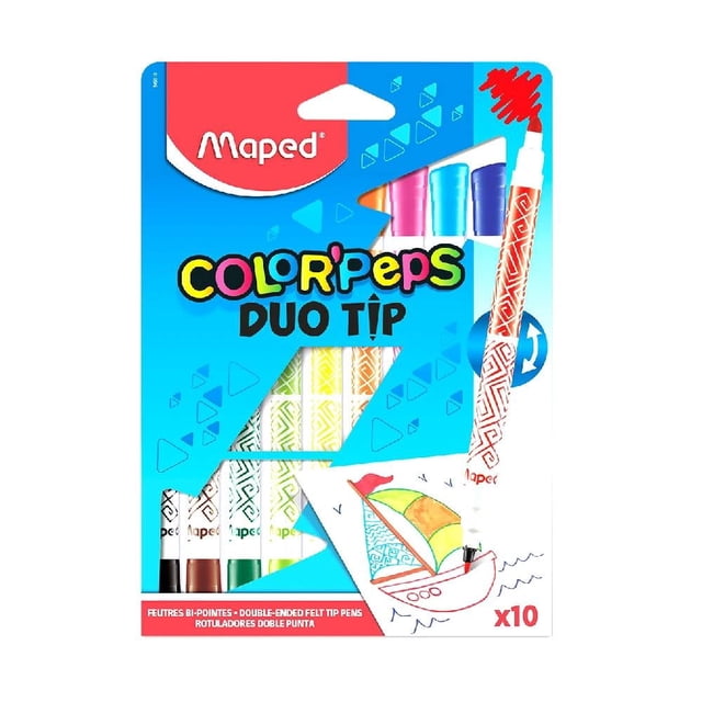 Rotuladores Maped Color´peps duo tip 1 caja con 10 pzas