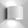 thumbnail image 1 of Aplique de pared LED de 12 W para interior y exterior, resistente al agua IP65, 960 lm, moderno aplique de aluminio, regulable, blanco frío de 6500 K [blanco], 1 of 5