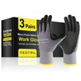 thumbnail image 1 of Guantes de trabajo de seguridad NEOTRIL con revestimiento de nitrilo microespuma, 3 pares, 1 of 5