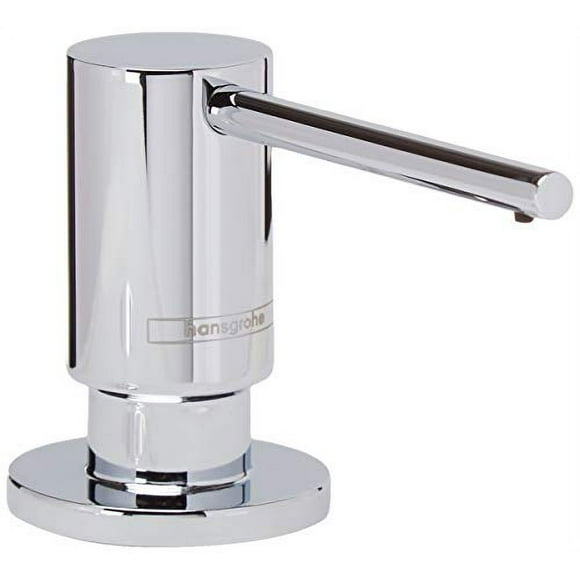 hansgrohe Bath and Kitchen Sink Soap Dispenser, Focus 3-inch, Modern Soap Dispenser in Chrome, 40438001