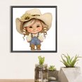 thumbnail image 2 of Pintura de diamante 5D DIY parcial con forma especial taladro granja vaquero niño Kit 30x30cm, 2 of 9
