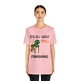 thumbnail image 2 of Amputee Humor TShirt “Turtle Finish Line V1” Crew Neck Funny Shirt, 2 of 5