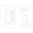 thumbnail image 7 of Kitchen Trash Cabinet with One Drawers and One-Compartment, Tilt-Out Trash Cabinet with Handle, Free-standing Cabinet Trash Can for Living Room, and Dining Room, White, 7 of 7