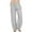 Grey, variant on Petite Wide Leg Pants for Women Elastic Waist Palazzo Pants Drawstring Weighted Work Trousers for Women Cotton Lounge Pants Women Summer Beach Vacation
