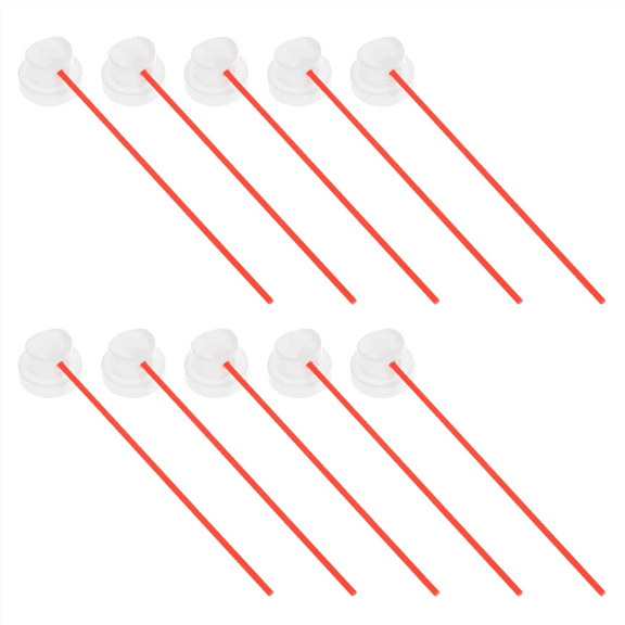 50pcs -Paint Caps Fit Female Cans,Needle Cap- Can Nozzle- Paint Nozzles- Paint Tips Red Thin Tube,50 * Aerosol Nozzle Tip Extension Tubes,Red & White